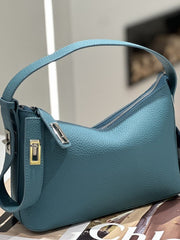 First-layer Cowhide Underarm Bag, New High-end Niche Design, Handbag, High-end Shoulder Pillow Bag