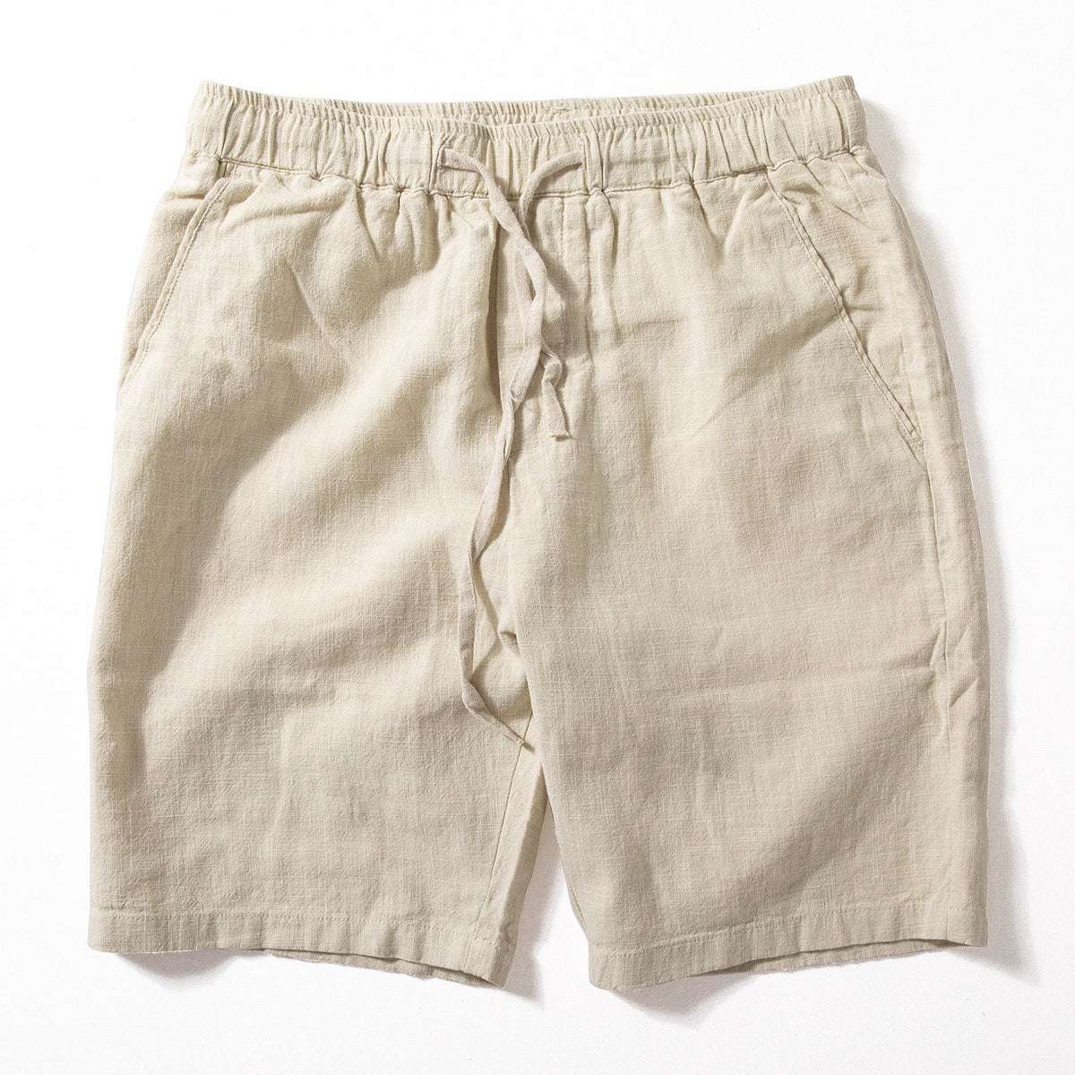 Pantalon pour homme ajusté, jambes droites, en chanvre, à cinq poches