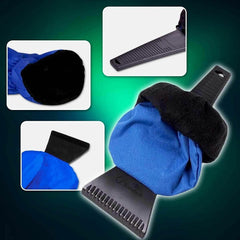Fleece Lined Ice Scraper Mitt