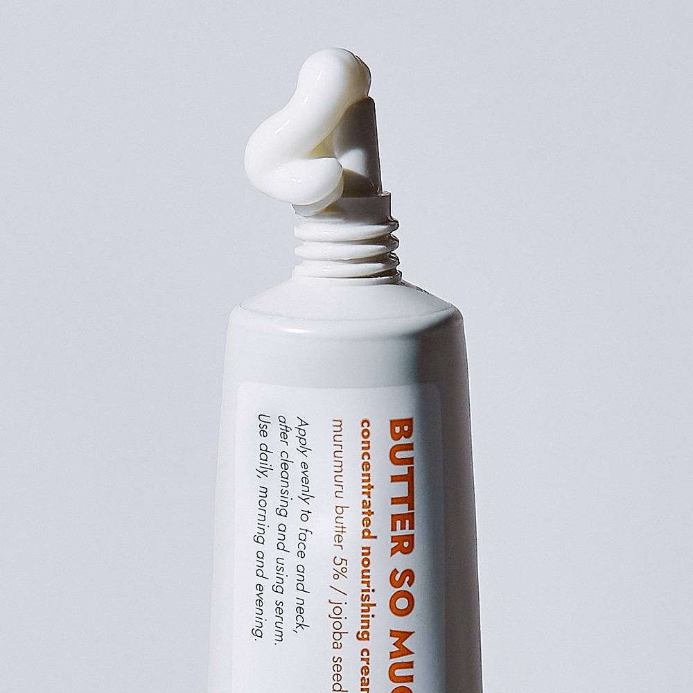 FRANKLY Butter So Much Concentrated Nourishing Cream tube for sensitive dry skin, 30ml, with product details visible.