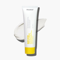 FRANKLY Glow Filter Tone Up Cream for glowing skin with a vibrant texture on a white background.