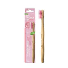Humble Co. Bamboo Toothbrush - Eco-Friendly Oral Care with Hexagonal Bristles for Adults