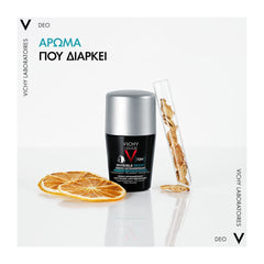 Vichy Homme Déodorant longue durée 72H en roll-on pour hommes - 50ml