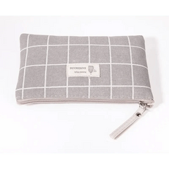 Handmade Retro Pencil Case Large Capacity Stationary Case Cool Stylish Printed Pouch For Office
