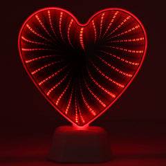 Hearth and Haven Laser Night Light Desktop Decorative Infinity Mirror