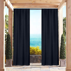 Heavy-Textured Indoor-Outdoor Blackout Curtains Pair Panel