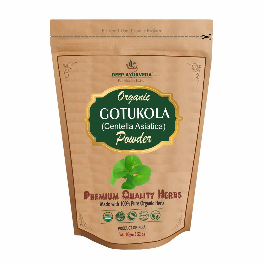 Deep Ayurveda poudre biologique de Gotukola