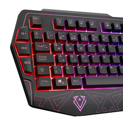 Everest Gaming Keyboard and Mouse Combo - USB 3, RGB Lighting, 3 Macro Keys, Adjustable DPI