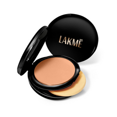Poudre compacte Lakme Xtraordin-Airy, 2-en-1 compacte + fond de teint, légère, SPF17 - 06 Almond Honey