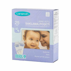 Lansinoh Breast Milk Storage Bags - BPA Free, Sterile & Leak-Proof (25 Count)