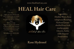 Rose & Rosemary Hydrosol: Botanical Hair, Beard, and Body Mist (8oz)