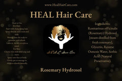 Rose & Rosemary Hydrosol: Botanical Hair, Beard, and Body Mist (8oz)
