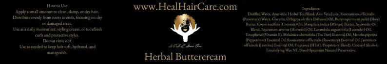 Herbal Infused Buttercream for Beard and Hair | Shea Butter, Rose Hydrosol il_794xN.7298831867_hl1i_1 H.E.A.L Hair Care