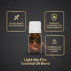 Mélange d’huiles essentielles Light the Fire 5ml 100% pur premium Aromathérapie énergisante