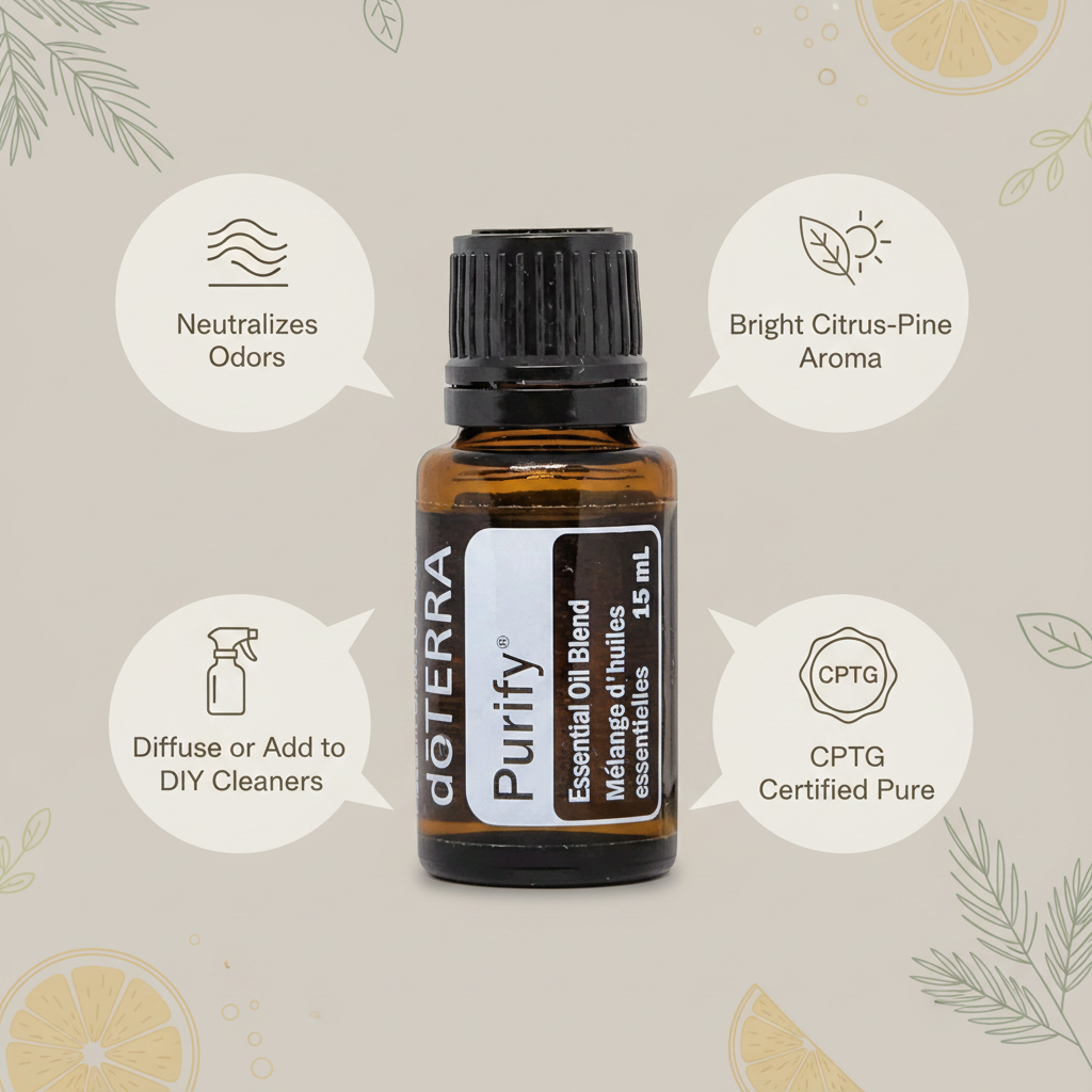 Mélange d’huiles essentielles Purify doTERRA – 15 mL