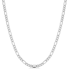 Italian Sterling Silver 3.5MM Figaro Chain
