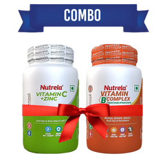 Patanjali Nutrela Vitamin C & Zinc + B-Complex Capsules Combo