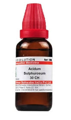 Dr. Willmar Schwabe India Acidum Sulphurosum Dilution