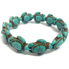 Turquoise Handmade Hawaiian Sea Turtles Bracelet