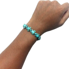 Turquoise Handmade Hawaiian Sea Turtles Bracelet