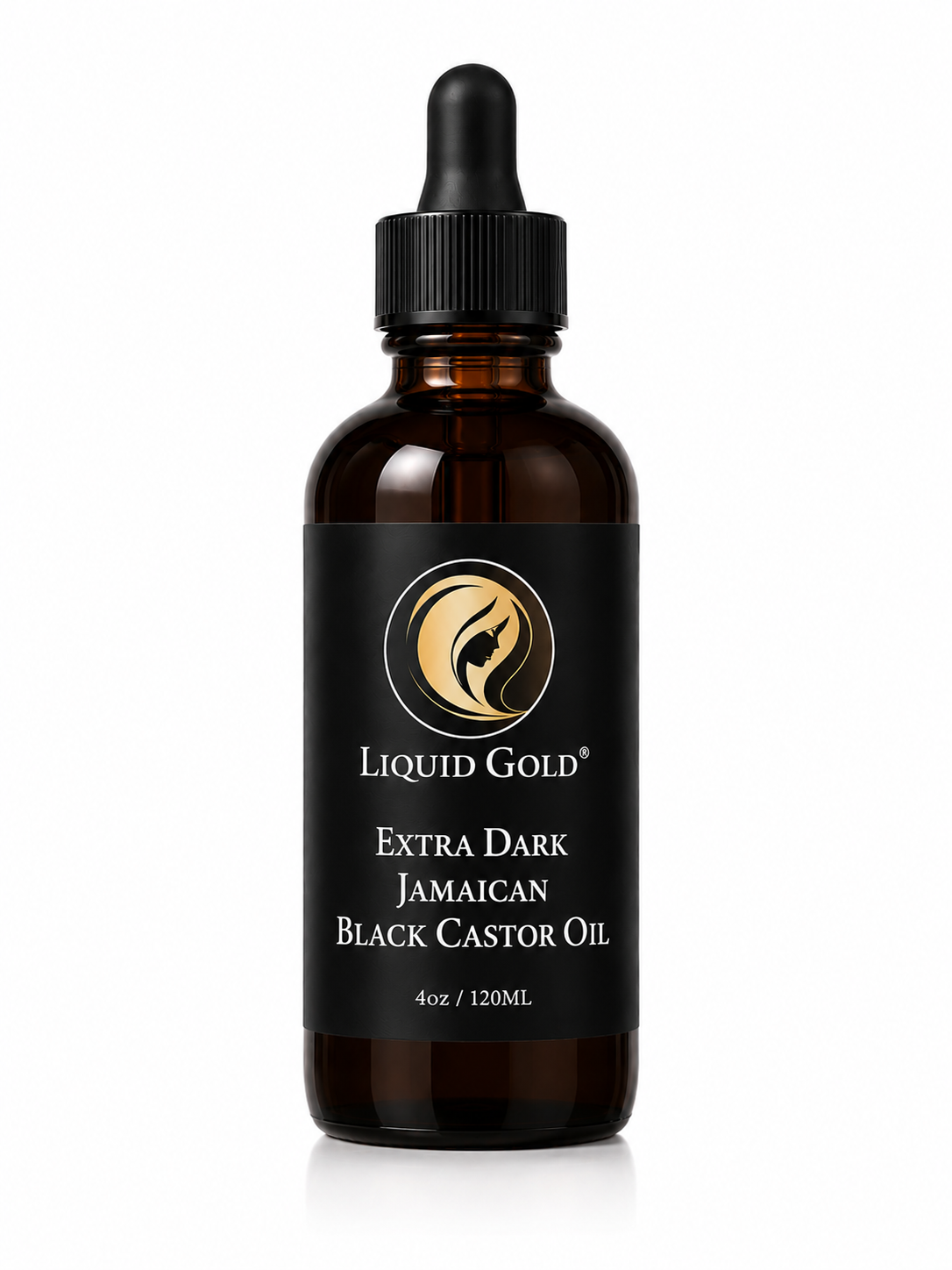 4oz Liquid Gold extra dark jamaican black castor oil for hair growth for longer, thicker hair.