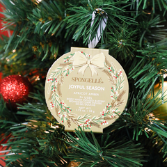 Joyful Season - Apricot Amber | Holiday Wreath