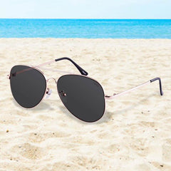 Kensie Carissa Women's Shiny Metal Aviator Sunglasses