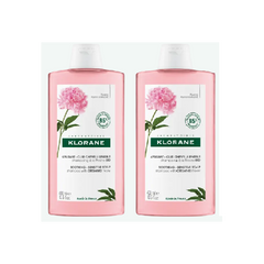 Klorane Peony Shampoo Twin Pack for Sensitive Scalp
