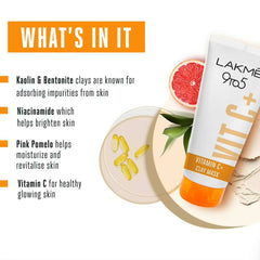 Lakme 9to5 Masque à l'argile Vitamin C