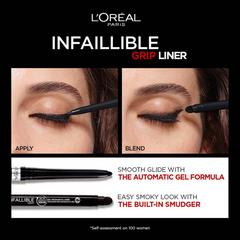 L'Oreal Paris Infaillible Grip Upto 36H Gel Automatic Eye Liner - 004 Brown Denim