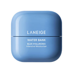blue hyaluronic intensive moisturizer in a blue jar from LANEIGE