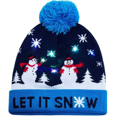 LED Christmas Knitted Hat