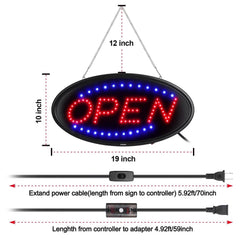 LED Open Sign Advertisement Board Electric Display with Remote Control and Timing Function