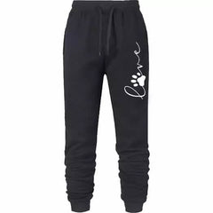 Leo Rosi Women's Love Dog Paw Print Joggers