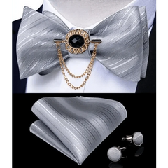 Luxury Pink Solid Men Bow Tie Silk Business Wedding Elegant Bowtie For Men Unique Desing For Every Occasion