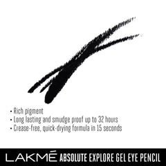 Lakme Absolute Explore Crayon pour les yeux - Noir mystérieux