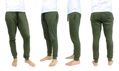 Marled Knit Joggers in Olive Color - Size: Small