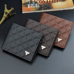 Men's RFID Genuine Leather Slim Trifold Wallet
