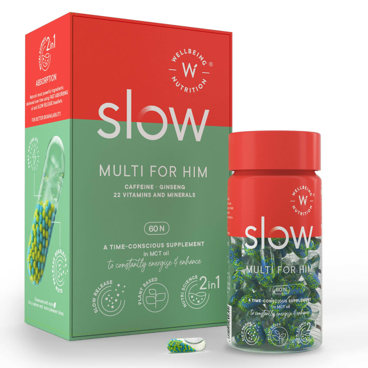 Slow | Multivitamínico para él en cápsulas