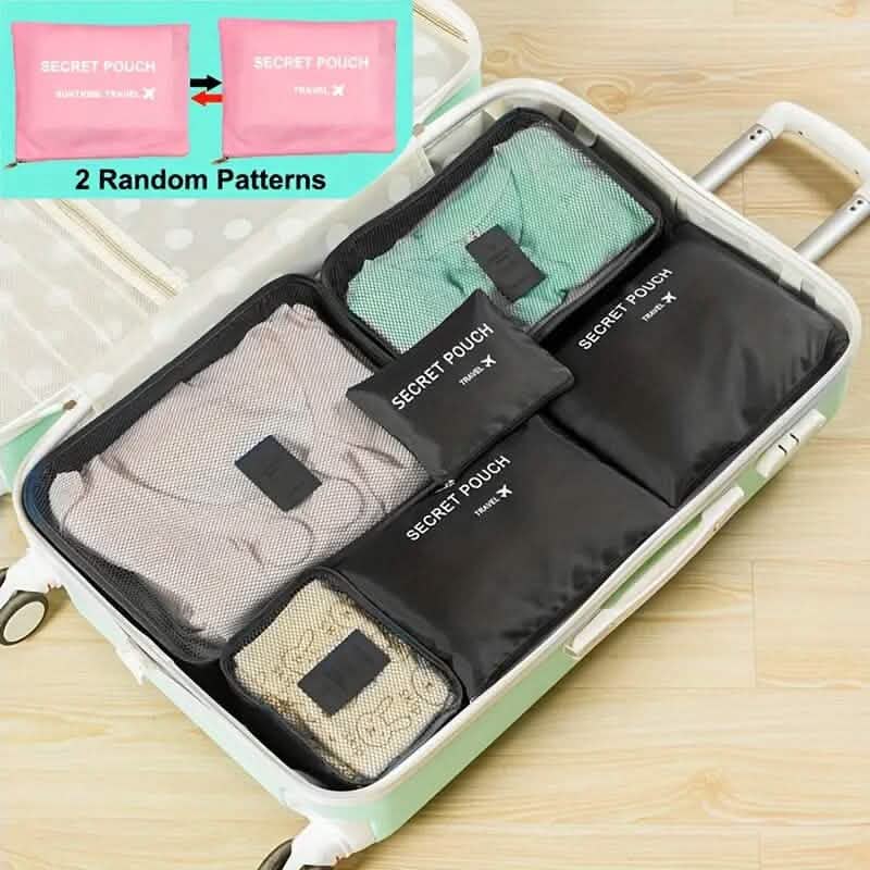 Minimalist Solid Color Versatile Luggage Bag Set