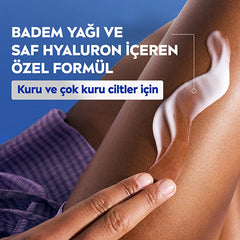 Nivea Body Moisturizer - 72 Hour Hydration for Dry Skin, Rich in E Vitamin and Almond Oil