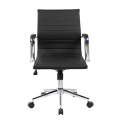 Modern Medium Back Executive Office Chair - Black