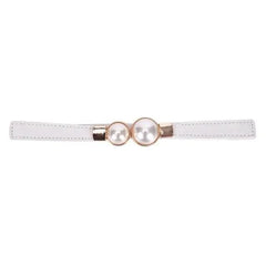 Modern Wide Fabric Strap Silver Metal Buckle Belts For Women Trendy Fashion Stretchable Classic Belts