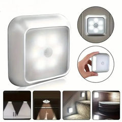 Motion Sensor Night Light, 6 LED Wall Lamp
