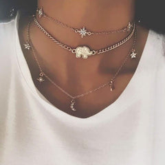 Multi-layer Necklace Clavicle Chain