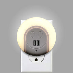 Night Light With 2 USB Ports
