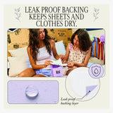 Organic Cotton and Hemp Fiber Menstrual Long / Night Pads with Wings 25% more absorbency