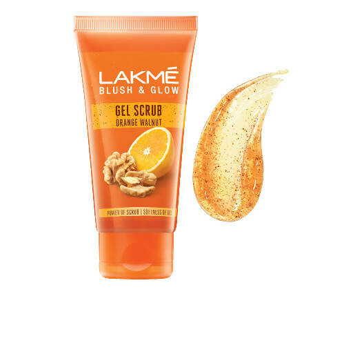 Gel exfoliant nettoyant en profondeur doux à l'orange et à la noix Lakmé Blush & Glow