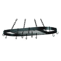 Old Dutch Oval Matte Black Hanging Pot Rack