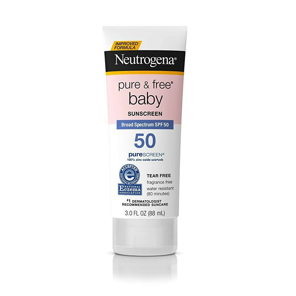 Écran solaire pour bébé Neutrogena Pure & Free, protection à large spectre SPF 50